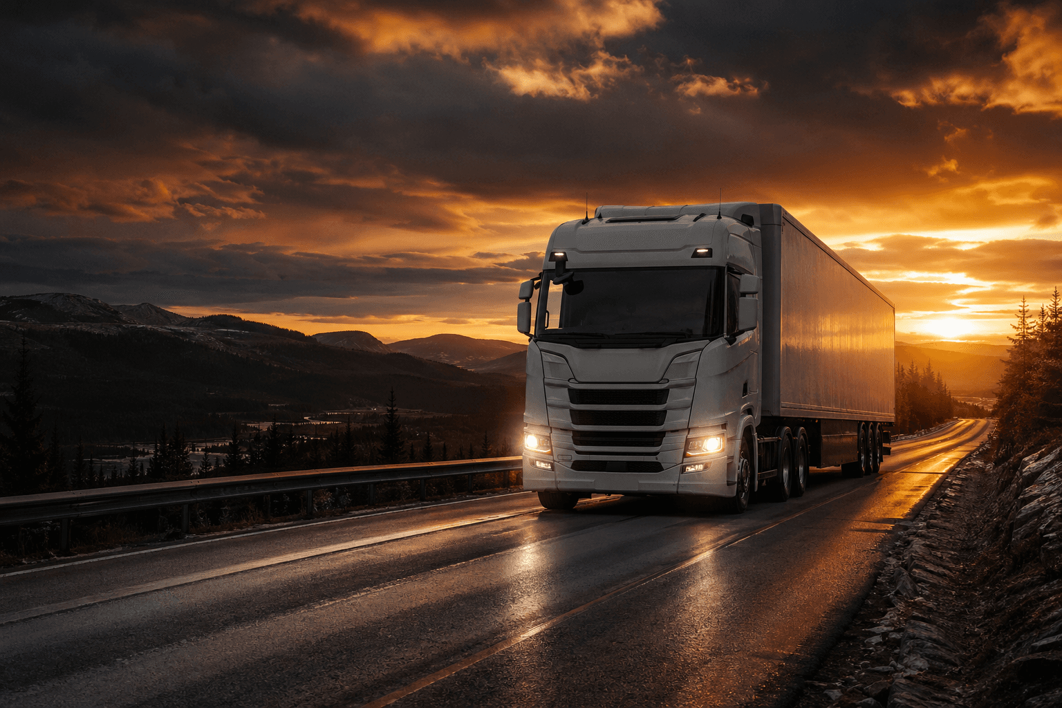 Lastebil på norsk vei